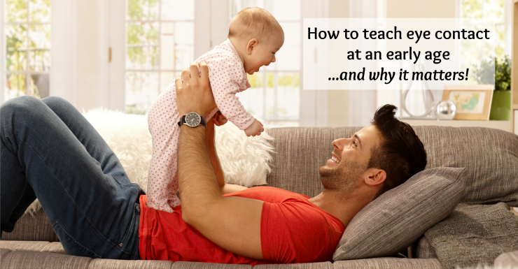 It's important to teach your child to make eye contact with adults and other children from an early age.