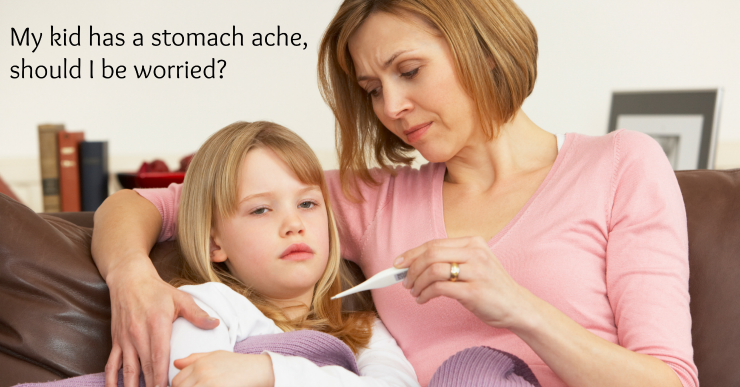What to look for when your kid has a stomach ache. Includes a breakdown of the causes of stomach pain, a printable tummy tracker, and treatment tips.