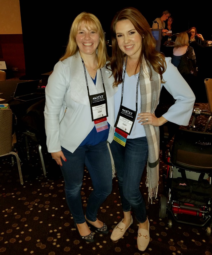 Courtney Catalano and Dani Stringer at NAPNAP Conference